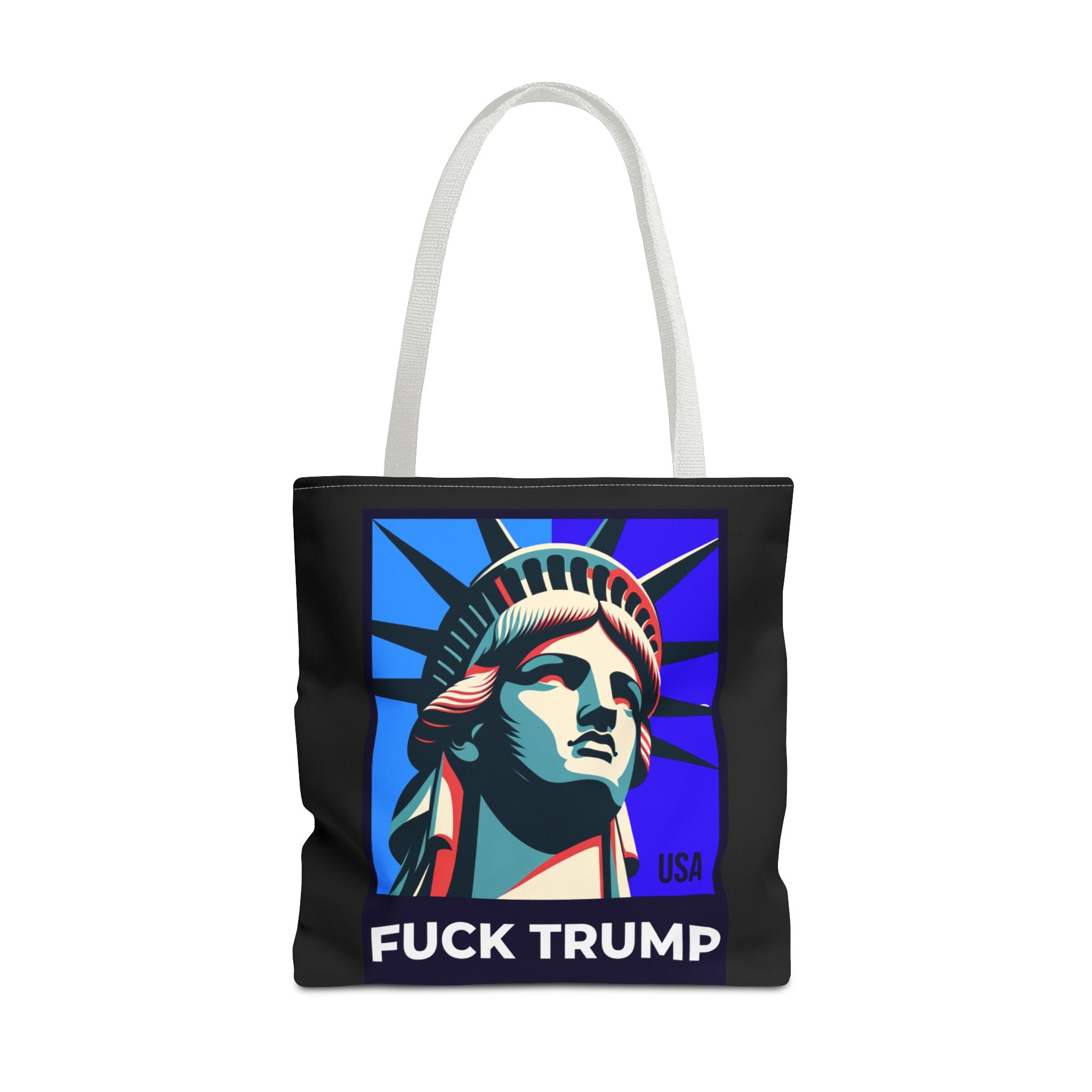 Fuck Trump Tote Bag - Statue Of Liberty Tote - Anti Trump Tote Bag - Anti MAGA - Feminist Tote - Activist Gift - Protest Bag