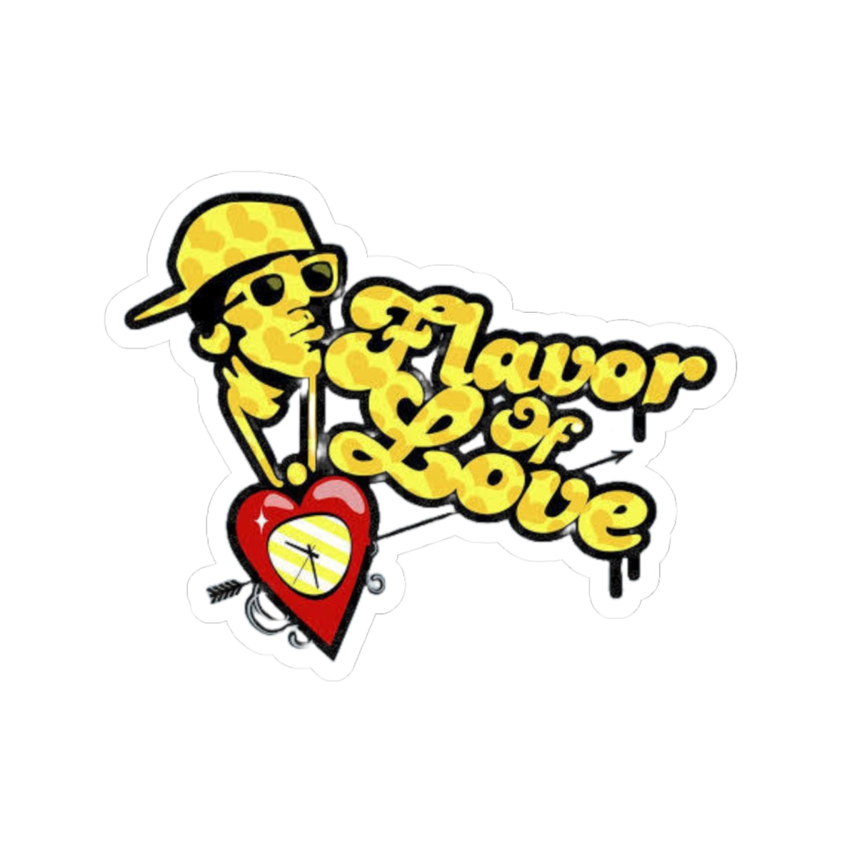 Flavor Of Love Sticker - 2000s Nostalgia Decal - Reality TV Merch - Pop Culture Sticker - Flavor Flav -Gifts For Millennials - Black Culture