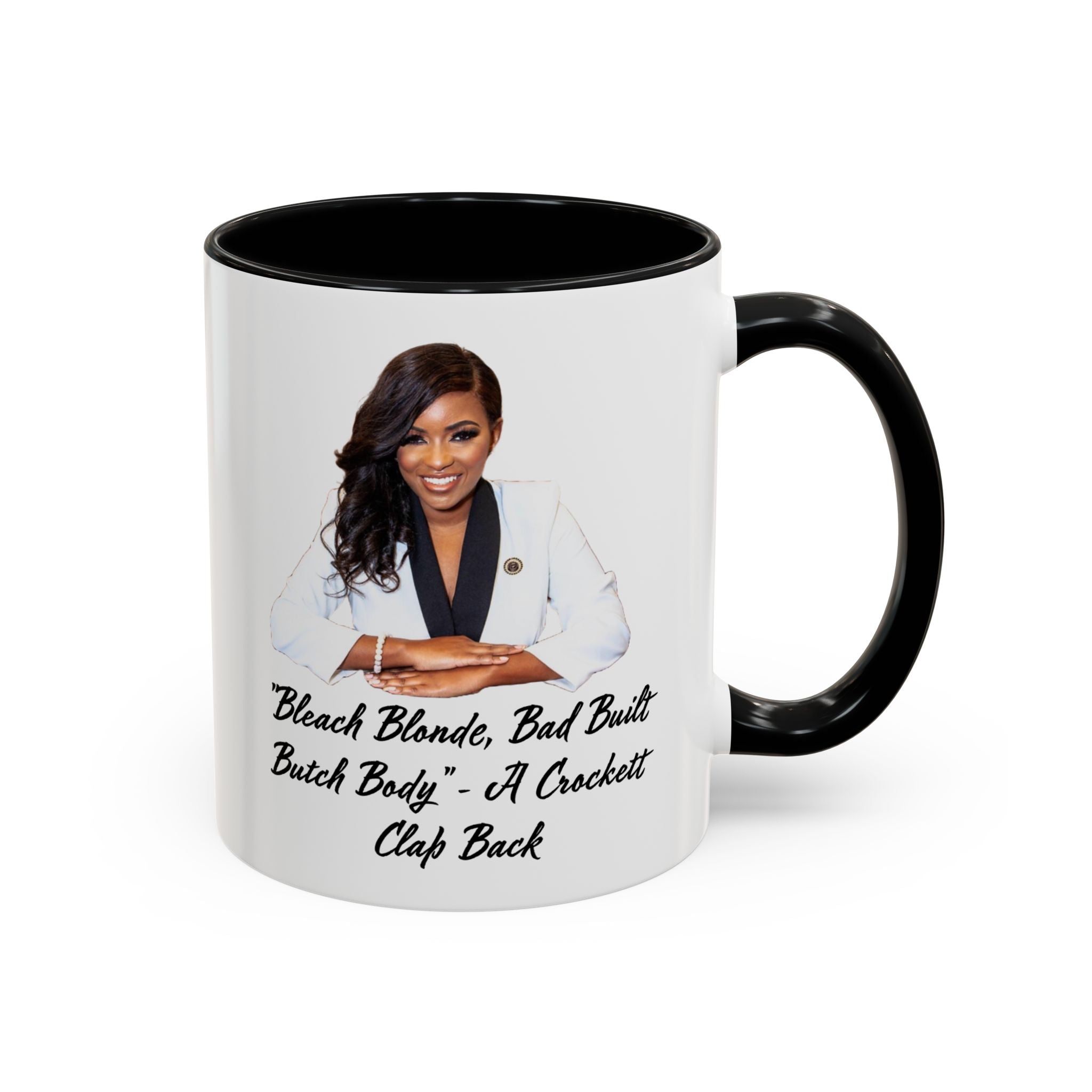 Jasmine Crockett Mug - Bleach Blonde Built Body - Feminist Gift - Political Satire -  Anti MAGA - Marjorie Taylor Greene - Liberal Gift