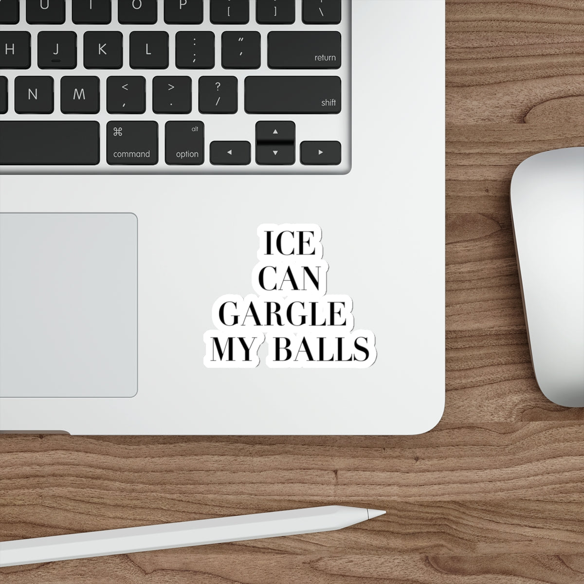 Anti ICE Sticker - ICE Can Gargle My Balls - Anti Trump Sticker - Immigration Reform - Protest Stickers - Anti MAGA Decal