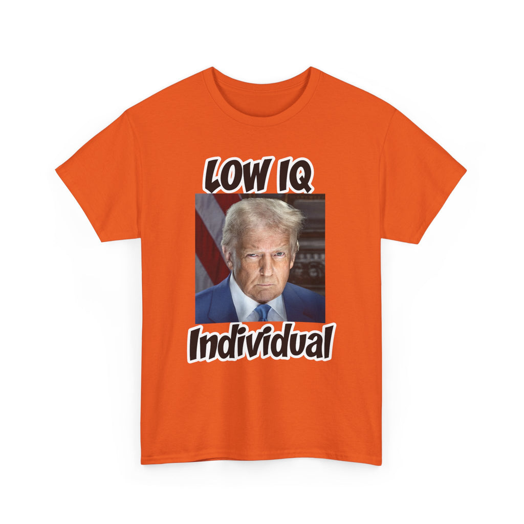 Anti Trump Shirt - Low IQ Individual - Political Satire - Funny Protest Shirt - Anti MAGA - Democrat Gift