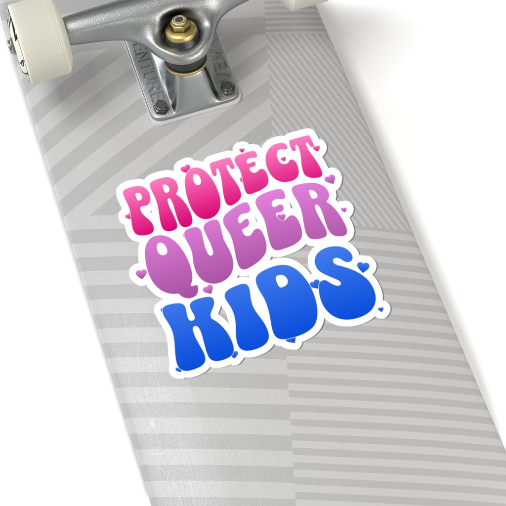 Protect Queer Kids Sticker -  LGBTQ+ Pride Decal LGBTQ+ Activism - Social Justice Stickers