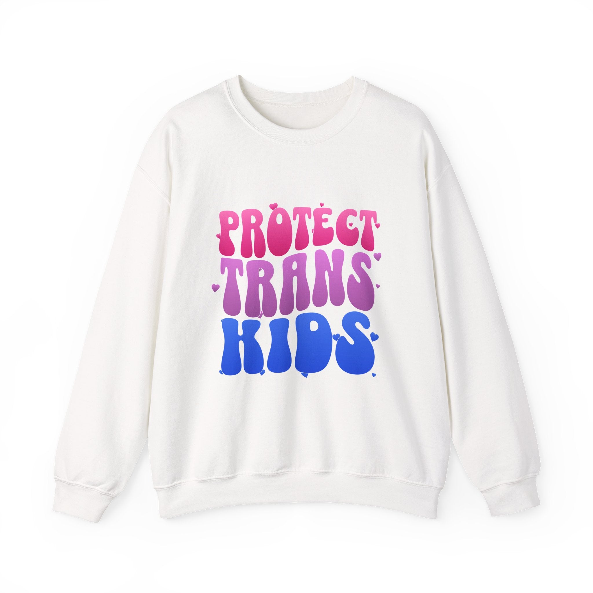Protect Trans Kids Sweatshirt - Trans Ally Protest Sweater - LGBTQ+ Apparel - Pride Festival Merch