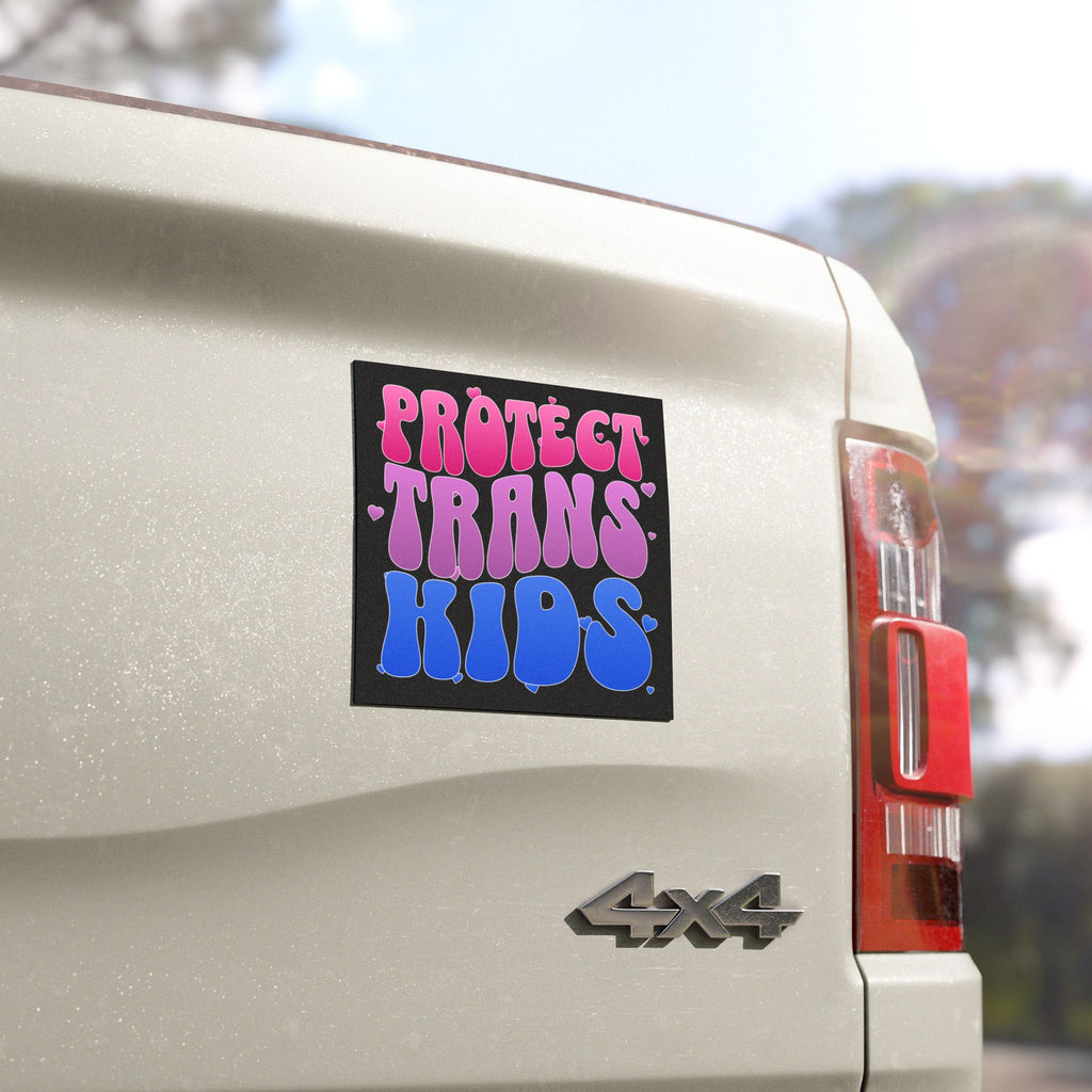 Protect Trans Kids Car Magnet | Political Car Magnet  | LGBTQ Pride Magnet, Trans Rights | Activist Gift | Anti Trump Magnet | Feminist Gift