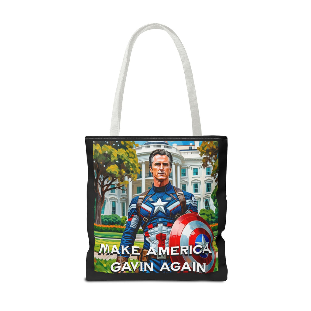 Gavin Newsom Tote Bag - Make America Gavin Again - Anti Trump Tote Bag - Captain Gavin - Democrat Gift