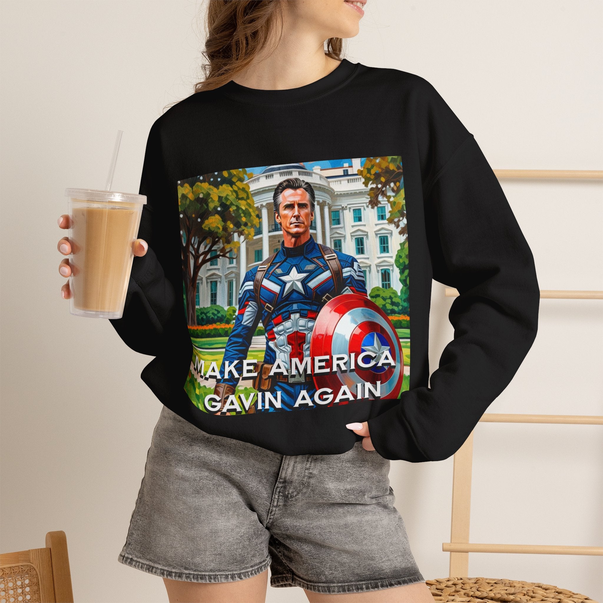 Gavin Newsom Sweater - Make America Gavin Again - Political Satire - Anti MAGA Sweater