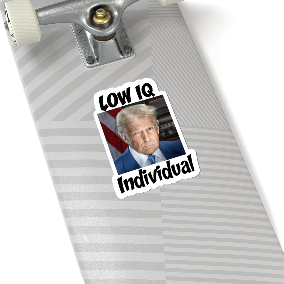 Anti Trump Sticker - Low IQ Individual - Political Satire - Protest Sticker - Anti MAGA Merch - Democrat Gift