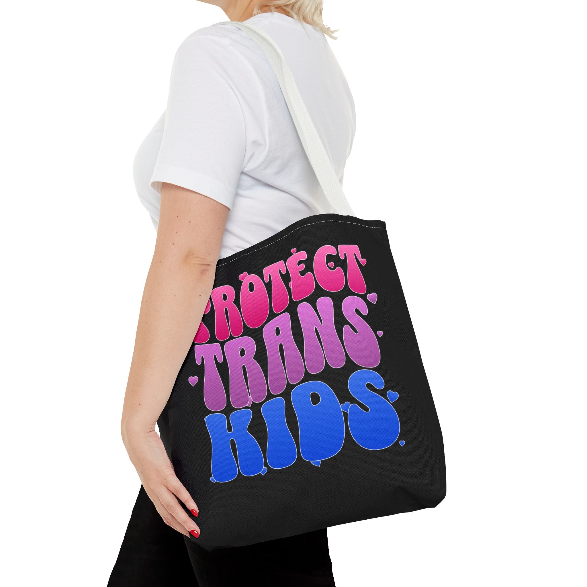 Protect Trans Kids Tote Bag - LGBTQ Ally Merch - Trans Pride Bag - Pride Festival Tote