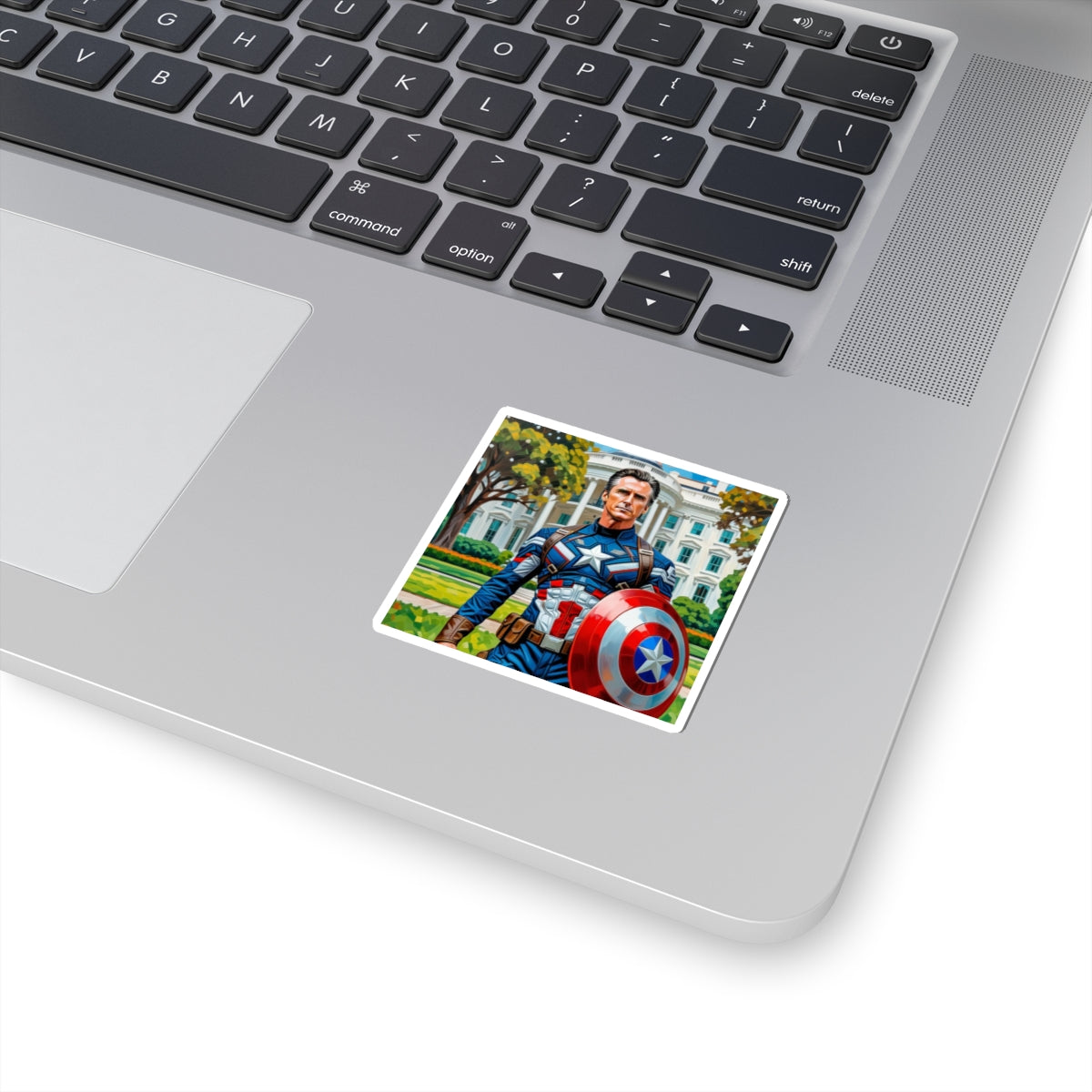 Gavin Newsom Captain America Sticker - Political Satire - Subtle Anti Trump Merch - Democrat Gift