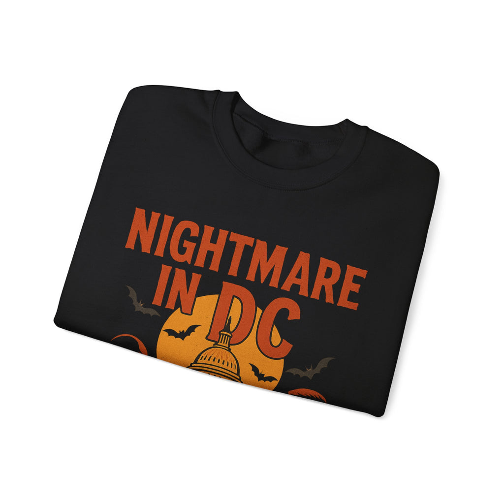 Halloween Sweater - Nightmare in DC Sweatshirt - Anti Trump Sweater - Political Halloween Sweater - Protest Sweatshirt