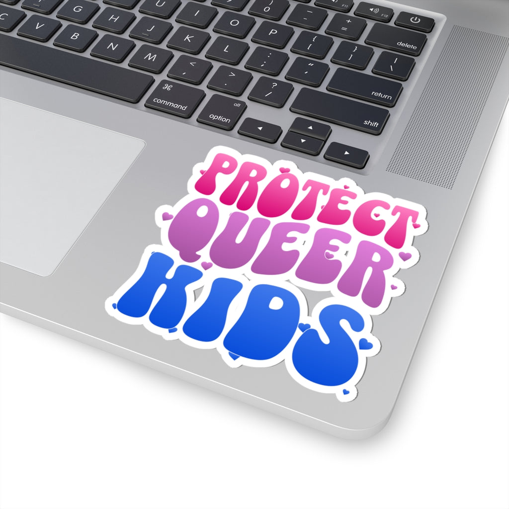 Protect Queer Kids Sticker -  LGBTQ+ Pride Decal LGBTQ+ Activism - Social Justice Stickers