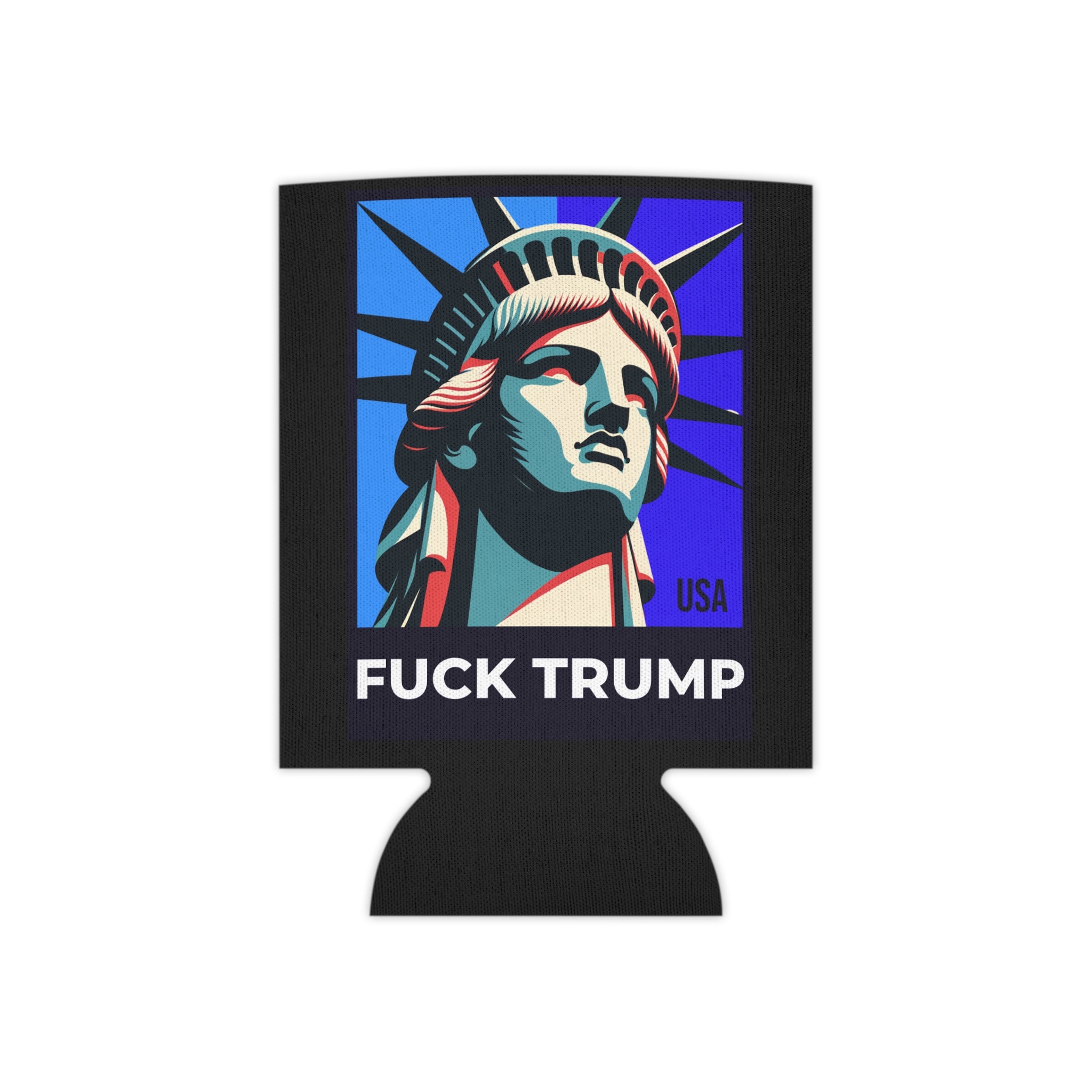 Fuck Trump Can Cooler - Political Beer Koozie - Liberal Gift