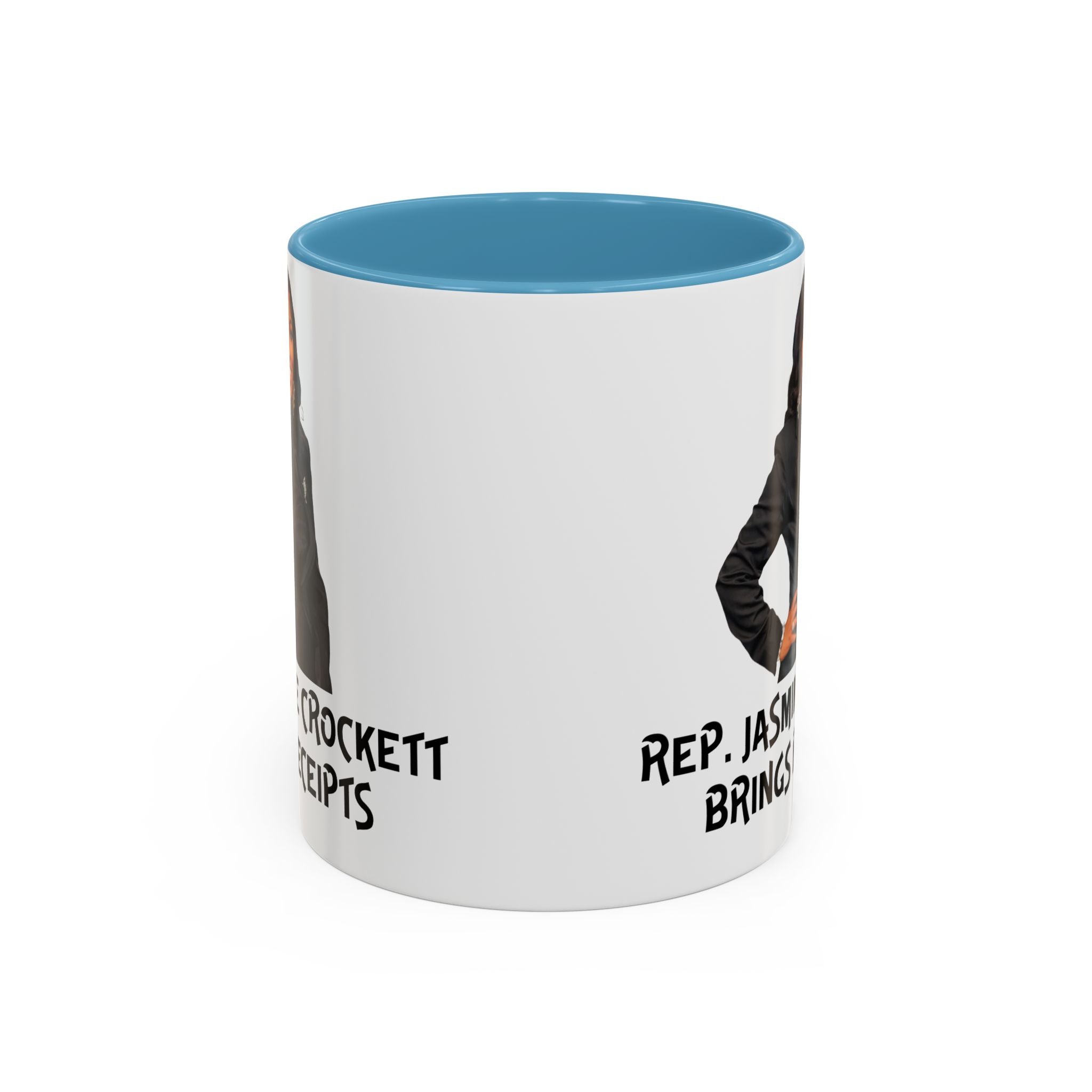 Jasmine Crockett - Brings Receipts - Anti MAGA - Anti Trump - Political Satire Mug - Anti Fascism - Feminist Gift - Anti Republican
