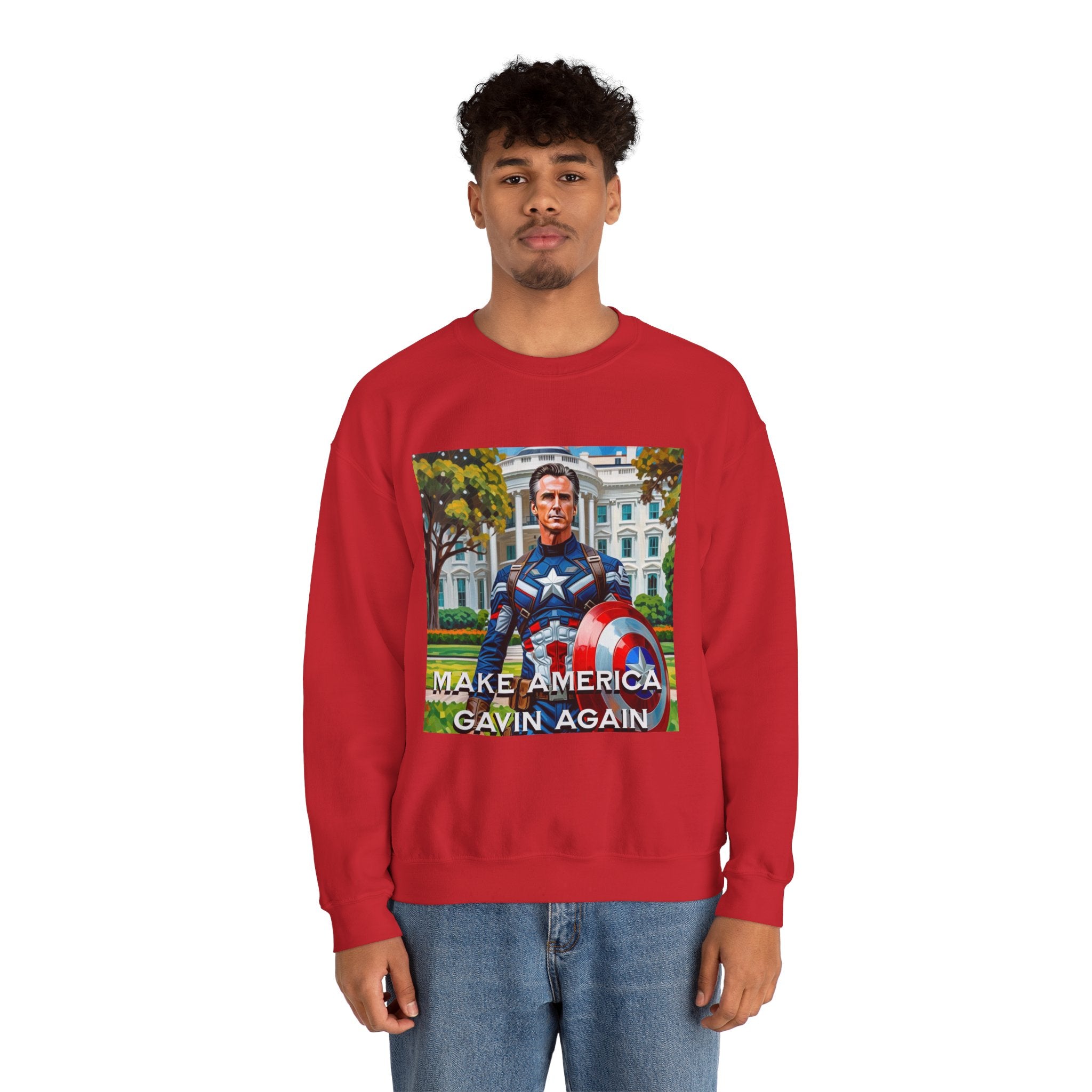 Gavin Newsom Sweater - Make America Gavin Again - Political Satire - Anti MAGA Sweater