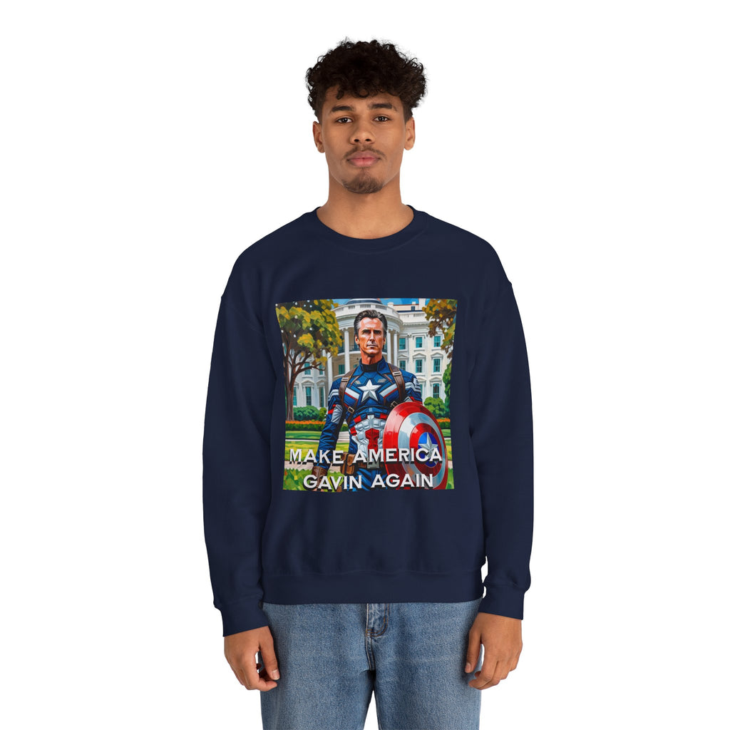 Gavin Newsom Sweater - Make America Gavin Again - Political Satire - Anti MAGA Sweater