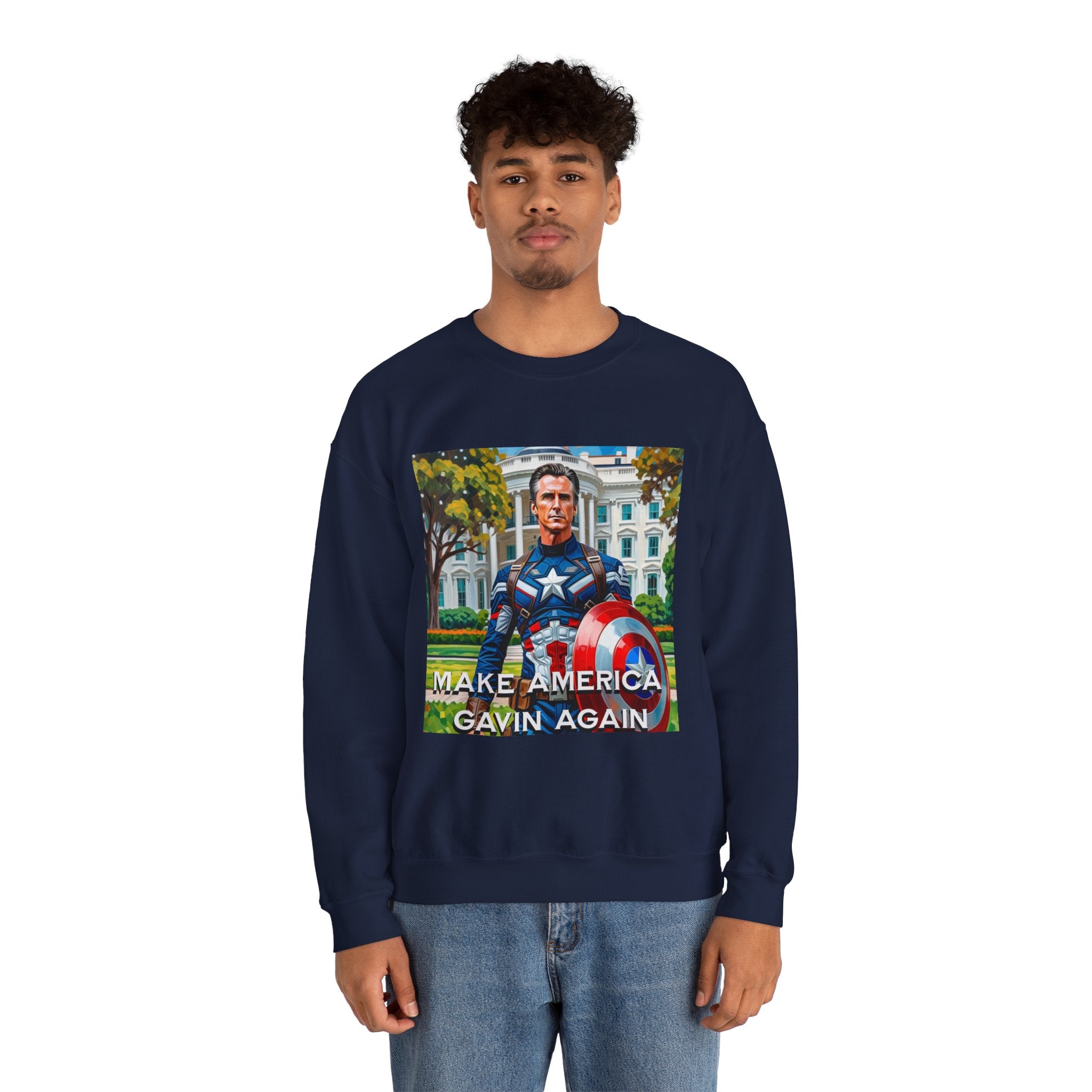 Gavin Newsom Sweater - Make America Gavin Again - Political Satire - Anti MAGA Sweater
