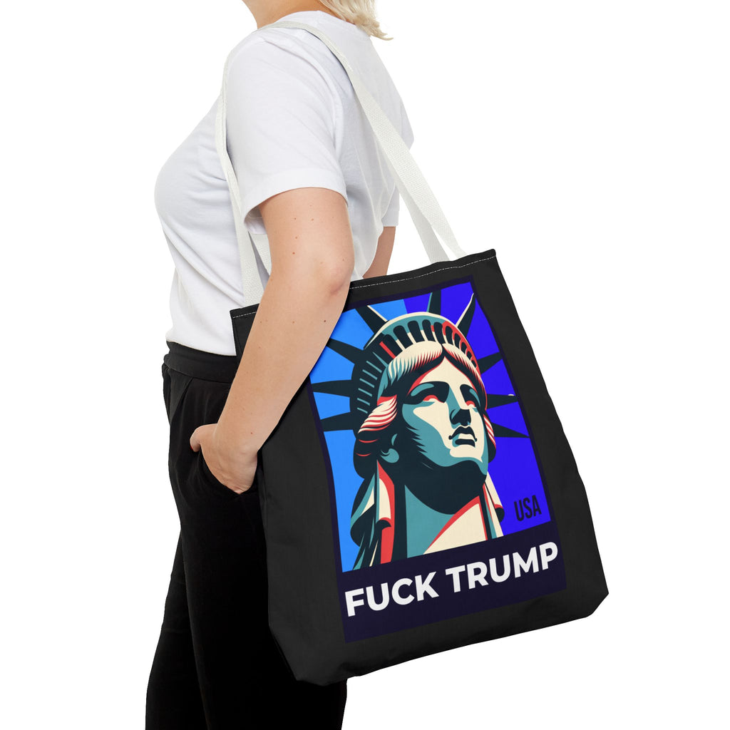 Fuck Trump Tote Bag - Statue Of Liberty Tote - Anti Trump Tote Bag - Anti MAGA - Feminist Tote - Activist Gift - Protest Bag