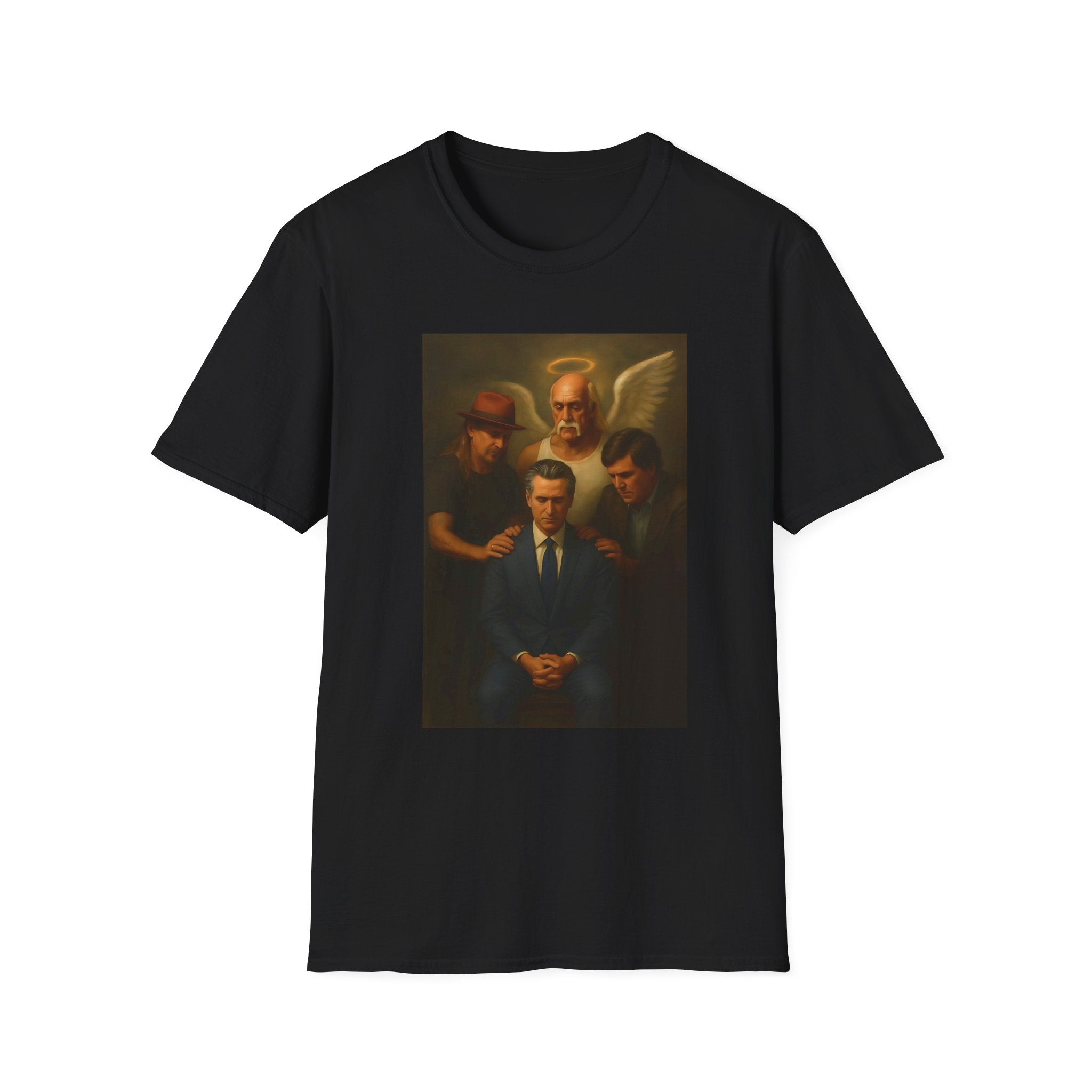 Gavin Newsom Meme Shirt - Hulk Hogan Tucker Carloson Kid Rock Meme - Political Satire - Subtle Anti Trump