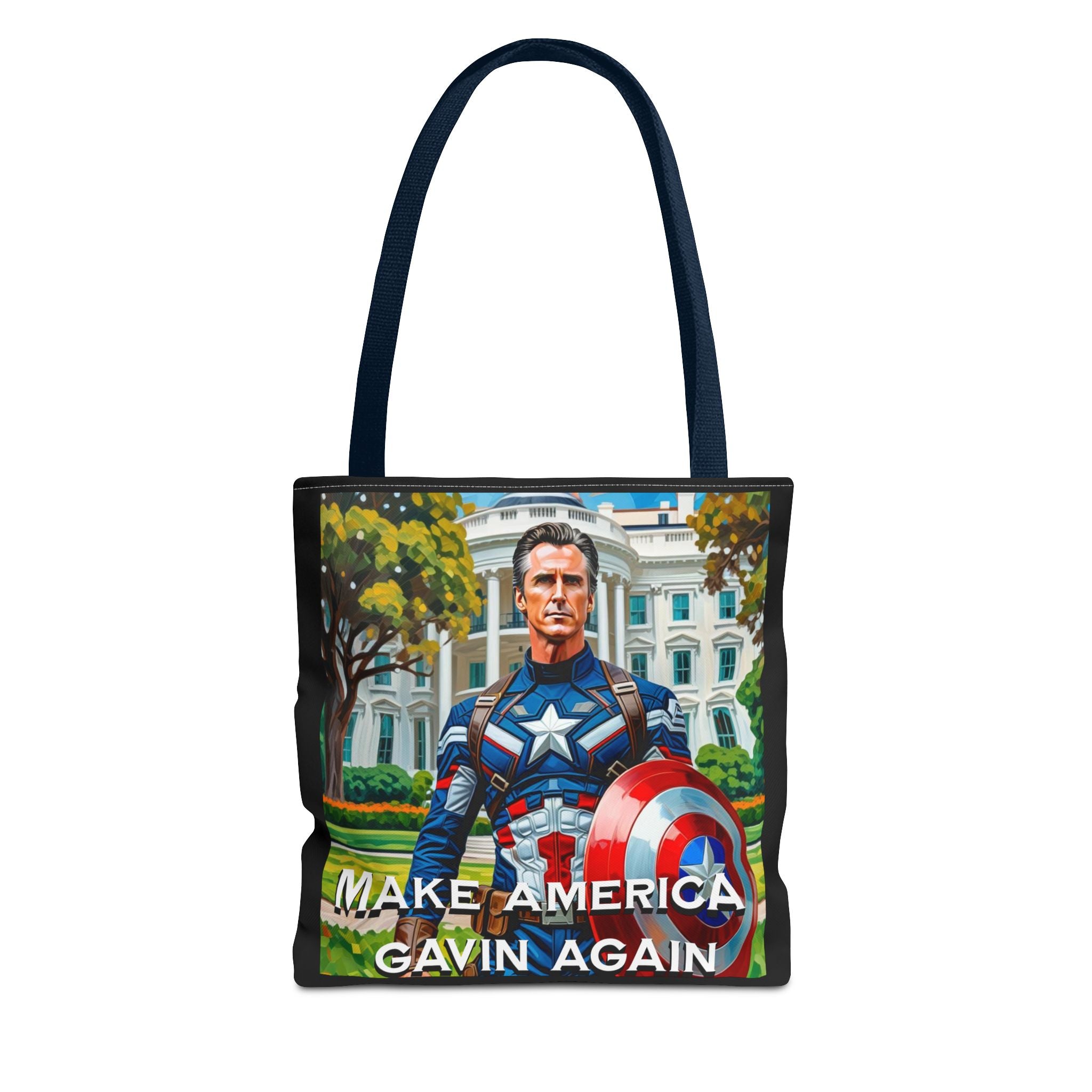 Gavin Newsom Tote Bag - Make America Gavin Again - Anti Trump Tote Bag - Captain Gavin - Democrat Gift