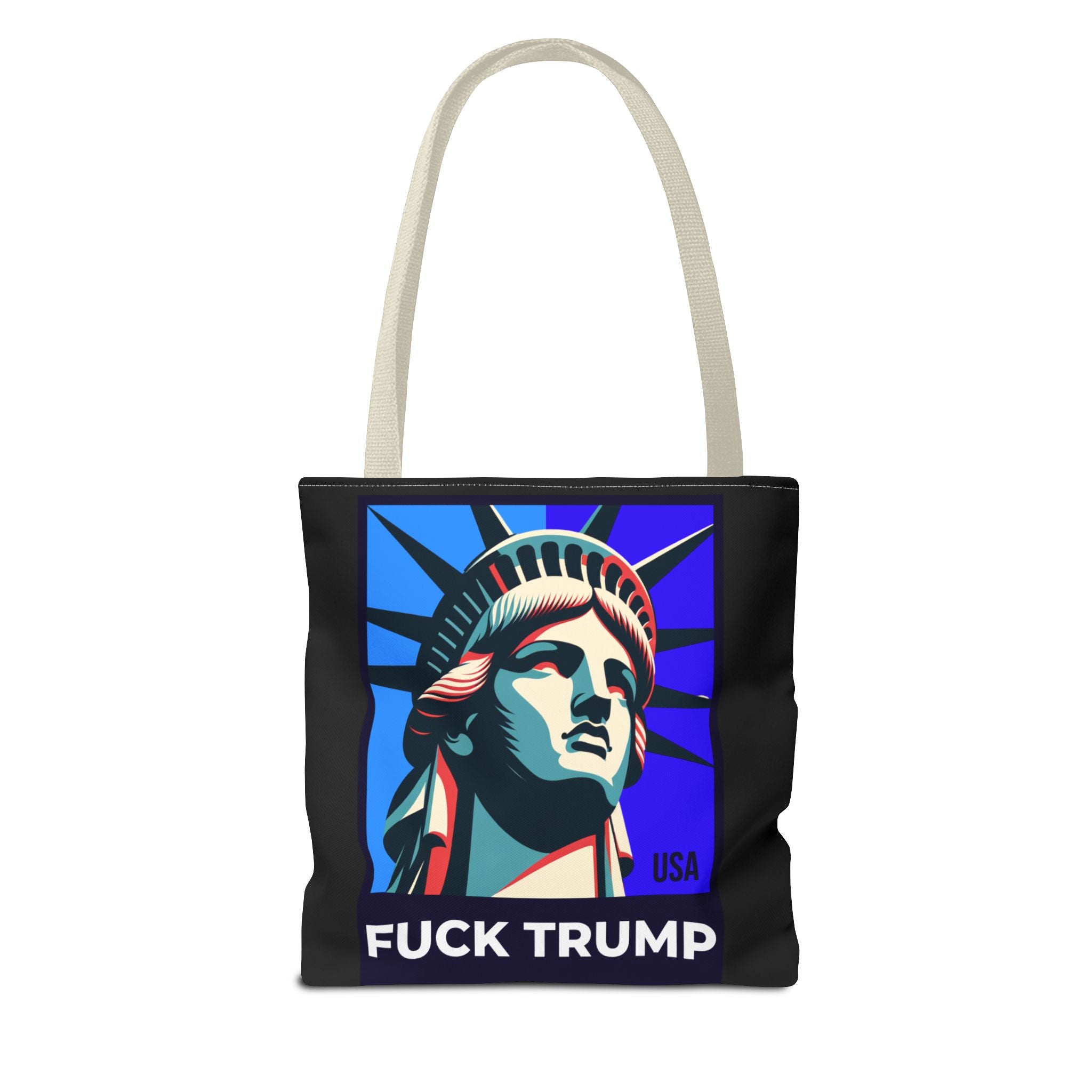 Fuck Trump Tote Bag - Statue Of Liberty Tote - Anti Trump Tote Bag - Anti MAGA - Feminist Tote - Activist Gift - Protest Bag