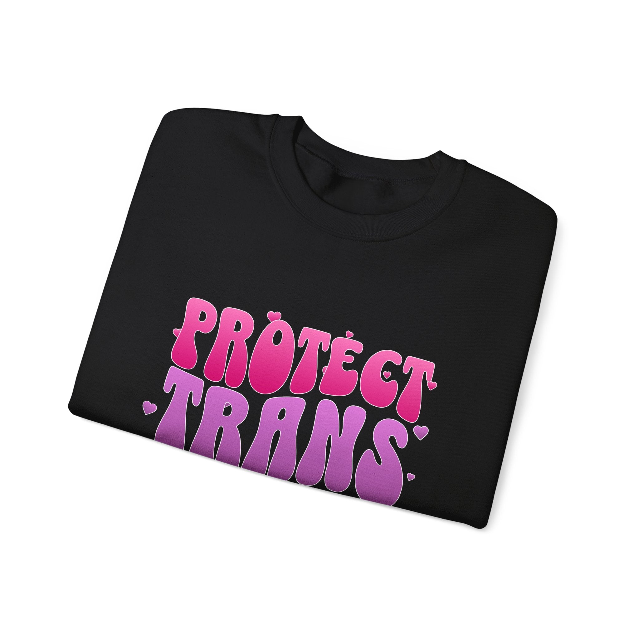 Protect Trans Kids Sweatshirt - Trans Ally Protest Sweater - LGBTQ+ Apparel - Pride Festival Merch