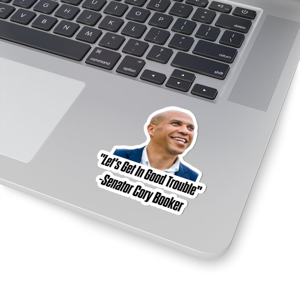 Senator Cory Booker Sticker - Lets get in good trouble - Political Decal - Democrat Gift - For Activist Protest Merch