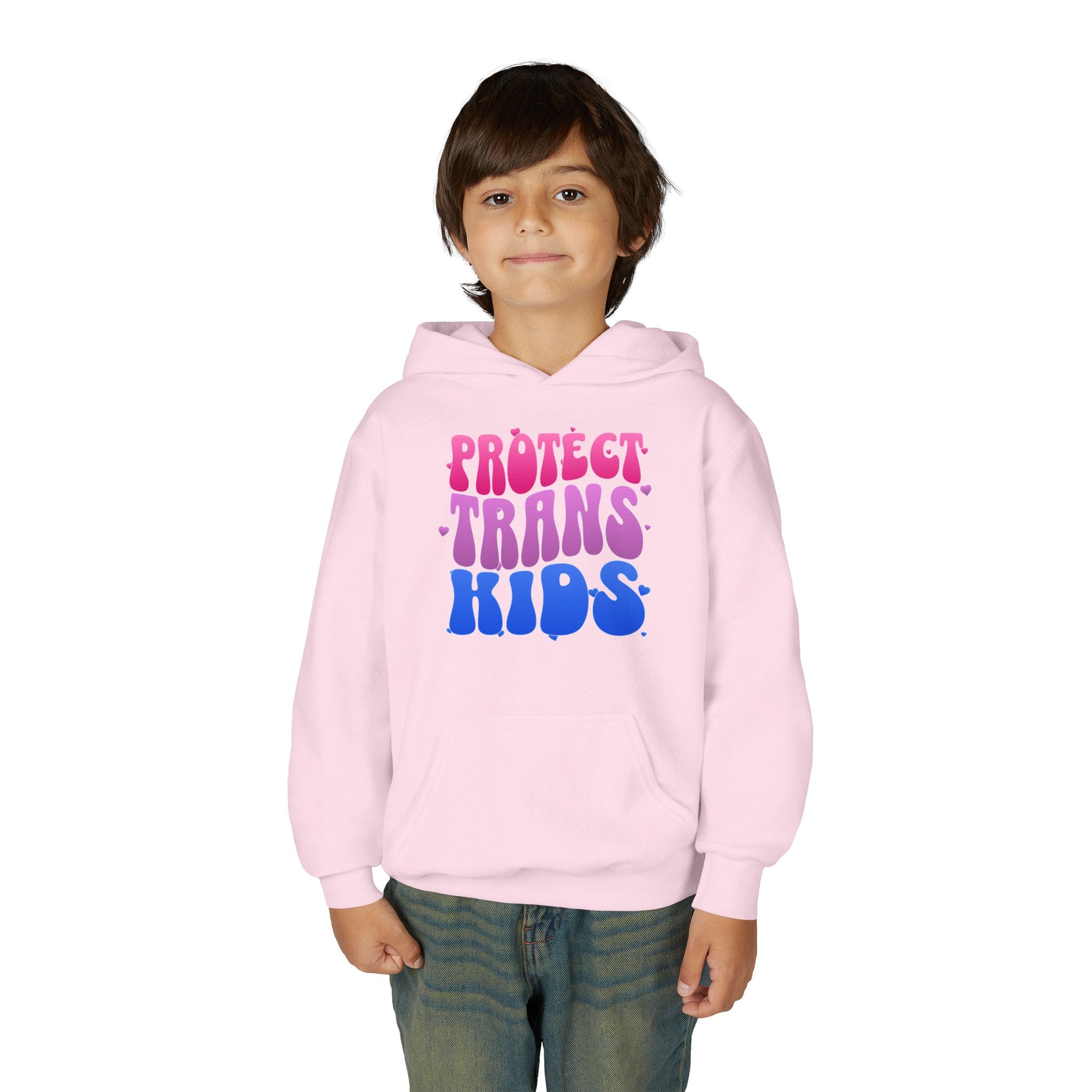 Protect Trans Kids Youth Hoodie - LGBTQ+ Hoodie - Protect Queer Kids Hoodie - Kid's Protest Hoodie